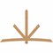 Ekena Millwork Alberta Timber Gable Bracket, Western Red Cedar, 108"W x 68"H x 1 1/2"D x 5 1/2"F, 15/12 Pitch GBW108X68X0206ALB00SWR - alternate 1
